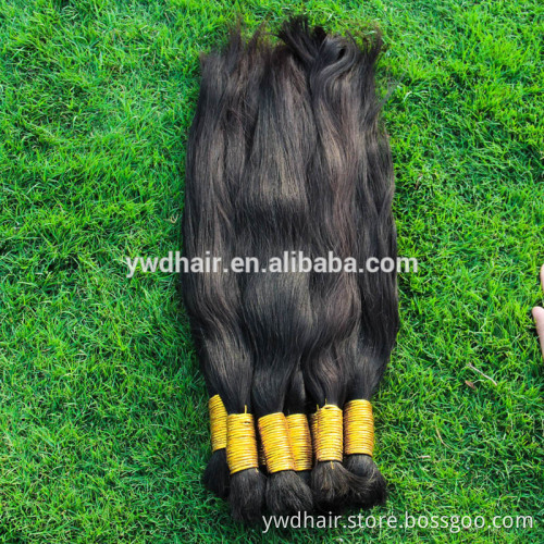 8A 1kg unprocessed 100% virgin brazilian human hair virgin bulk hair ponytail natural human hair